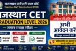 Rajasthan CET Graduation Level 2026